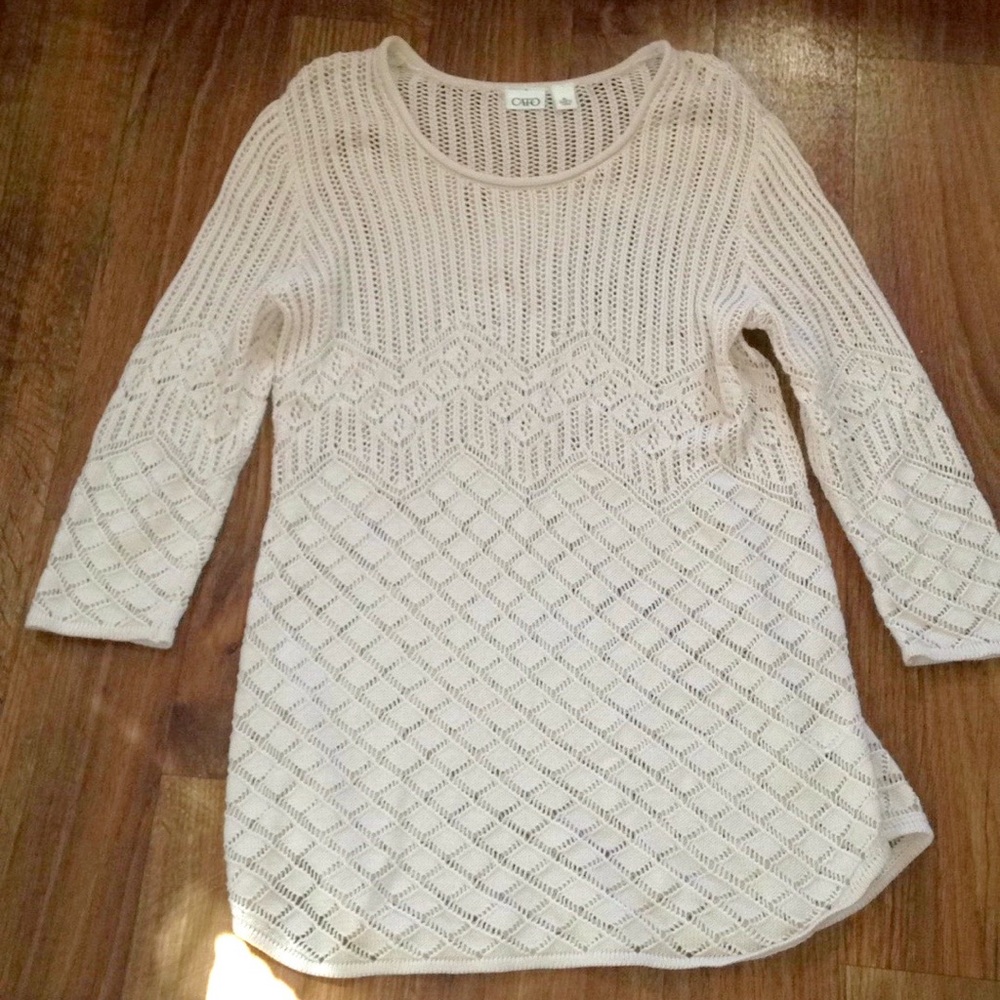 Cato spring knit cardigan scoop neck sweater XL